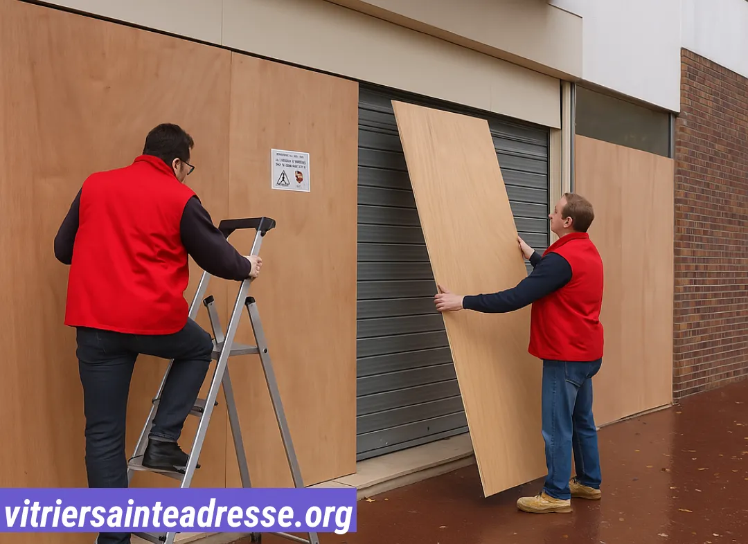 Mise en sécurité fermeture provisoire Sainte-Adresse